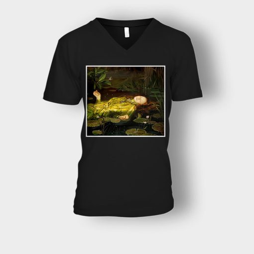 Gucci-Painting-Inspired-Unisex-V-Neck-T-Shirt-Black