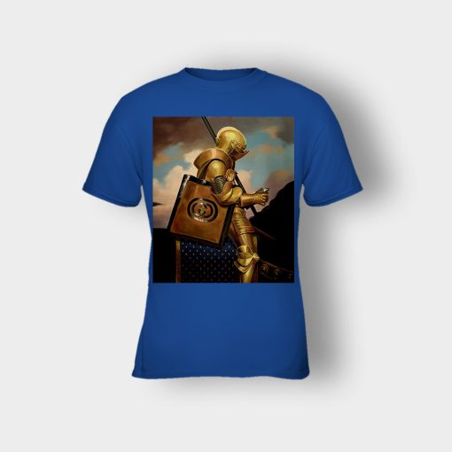 Gucci-Painting-Warrior-Inspired-Kids-T-Shirt-Royal