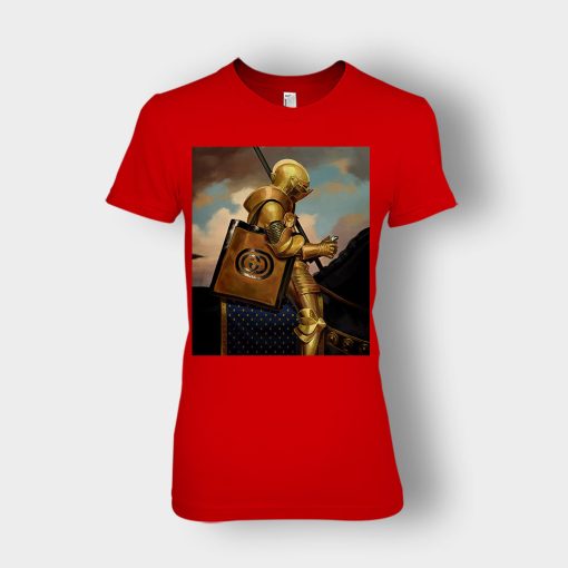 Gucci-Painting-Warrior-Inspired-Ladies-T-Shirt-Red