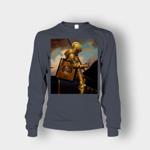 Gucci-Painting-Warrior-Inspired-Unisex-Long-Sleeve-Dark-Heather