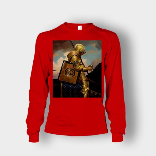 Gucci-Painting-Warrior-Inspired-Unisex-Long-Sleeve-Red