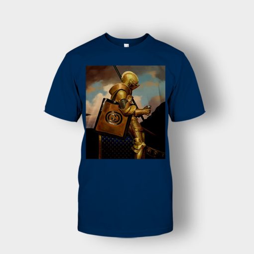 Gucci-Painting-Warrior-Inspired-Unisex-T-Shirt-Navy