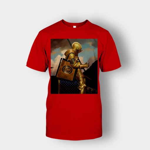 Gucci-Painting-Warrior-Inspired-Unisex-T-Shirt-Red