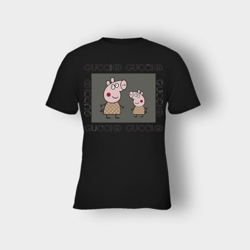 Gucci-Pig-Peppa-Pig-Kids-T-Shirt-Black