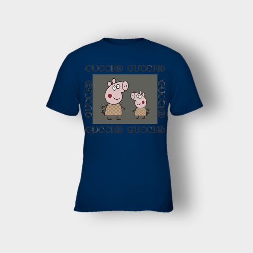 Gucci-Pig-Peppa-Pig-Kids-T-Shirt-Navy