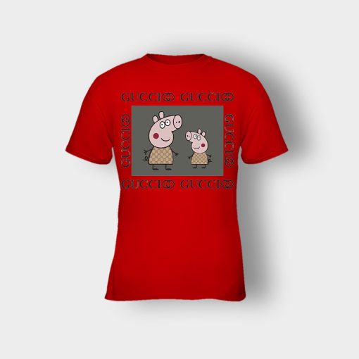 Gucci-Pig-Peppa-Pig-Kids-T-Shirt-Red