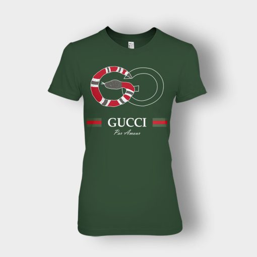 Gucci-Snake-Classical-Ladies-T-Shirt-Forest