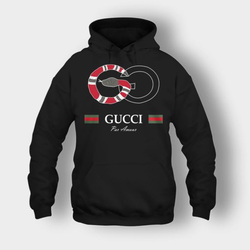 Gucci-Snake-Classical-Unisex-Hoodie-Black