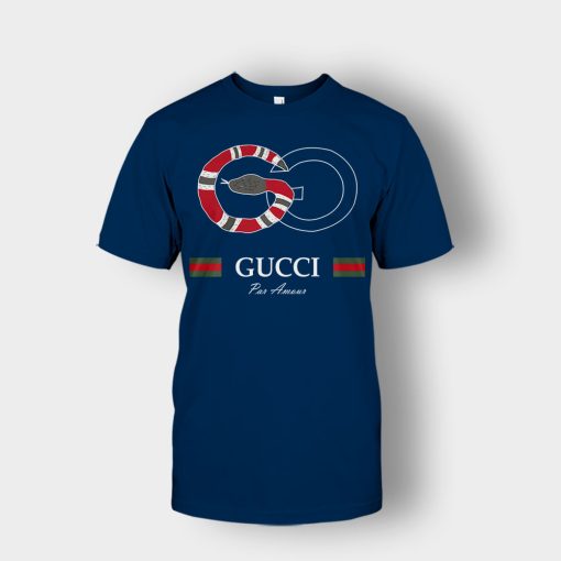 Gucci-Snake-Classical-Unisex-T-Shirt-Navy