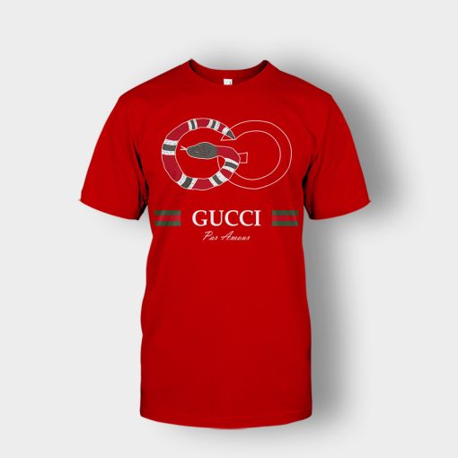 Gucci-Snake-Classical-Unisex-T-Shirt-Red