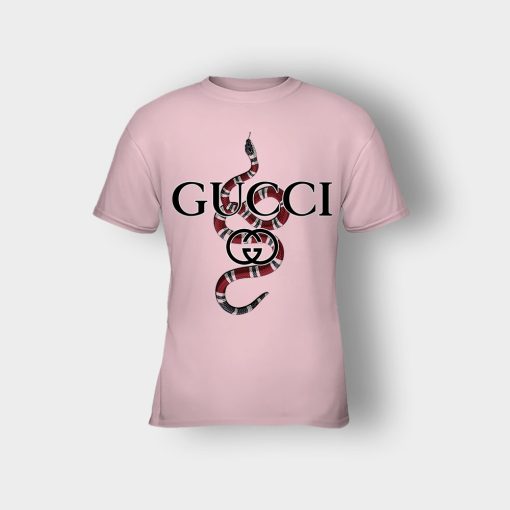 Gucci-Snake-Gang-Inspired-Kids-T-Shirt-Light-Pink