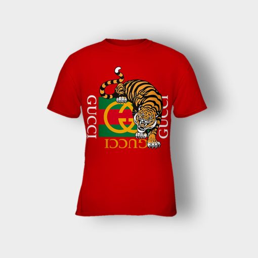 Gucci-Tiger-Gang-Kawaii-Champion-Kids-T-Shirt-Red