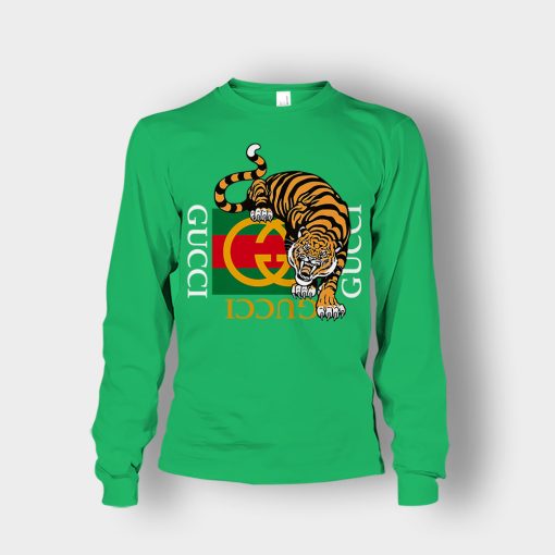 Gucci-Tiger-Gang-Kawaii-Champion-Unisex-Long-Sleeve-Irish-Green