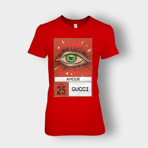 Gucci-Vintage-25-Birthday-Ladies-T-Shirt-Red