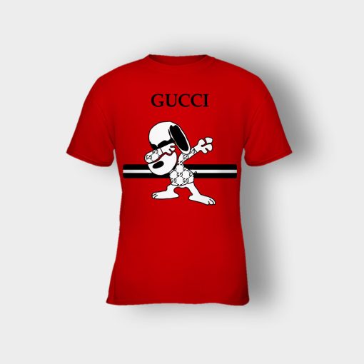 Gucci-Vintage-Inspired-Snoopy-Kids-T-Shirt-Red