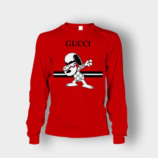 Gucci-Vintage-Inspired-Snoopy-Unisex-Long-Sleeve-Red