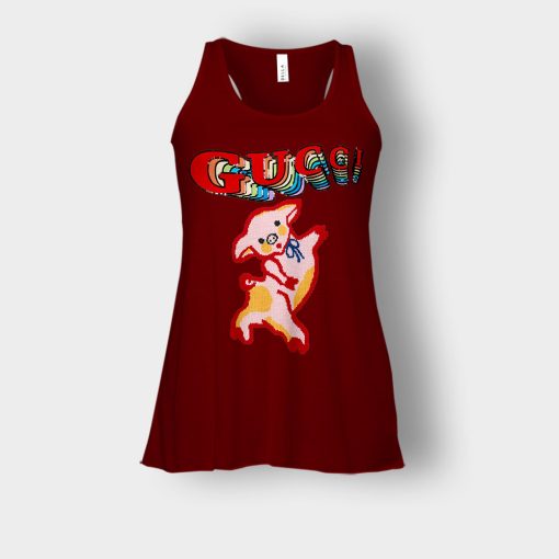 Gucci-With-Piglet-Inspired-Bella-Womens-Flowy-Tank-Maroon