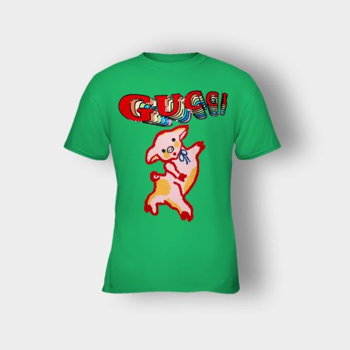 Gucci-With-Piglet-Inspired-Kids-T-Shirt-Irish-Green