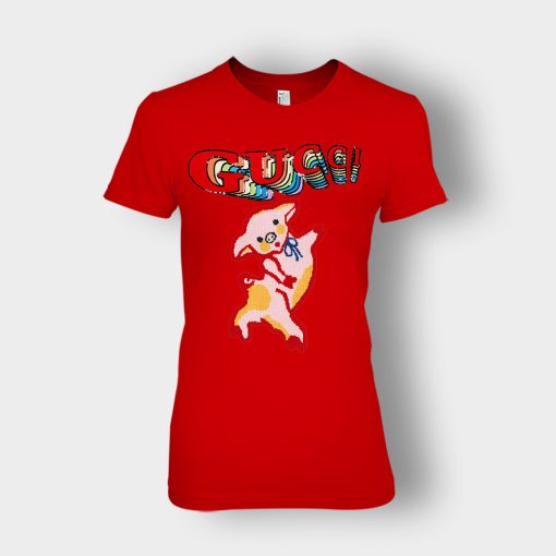 Gucci-With-Piglet-Inspired-Ladies-T-Shirt-Red