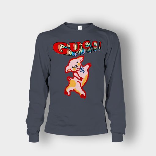 Gucci-With-Piglet-Inspired-Unisex-Long-Sleeve-Dark-Heather