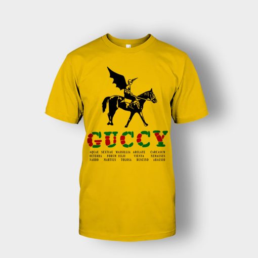 Gucci-With-Winged-Jockey-Inspired-Unisex-T-Shirt-Gold
