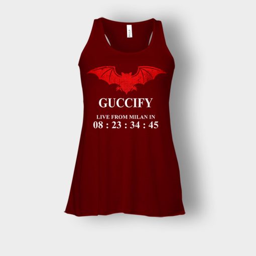Guccify-Live-From-Milan-Inspired-Bella-Womens-Flowy-Tank-Maroon