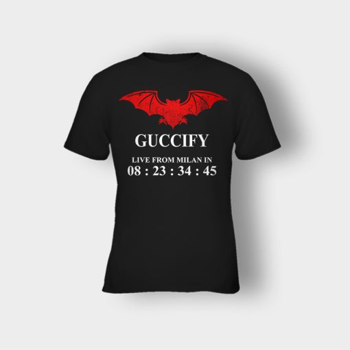 Guccify-Live-From-Milan-Inspired-Kids-T-Shirt-Black