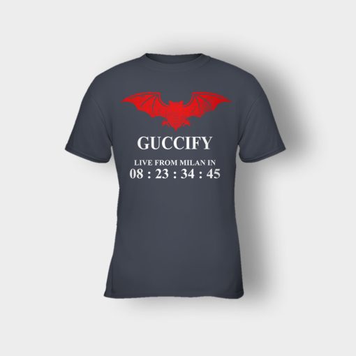 Guccify-Live-From-Milan-Inspired-Kids-T-Shirt-Dark-Heather