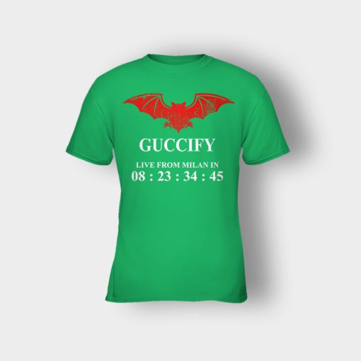 Guccify-Live-From-Milan-Inspired-Kids-T-Shirt-Irish-Green