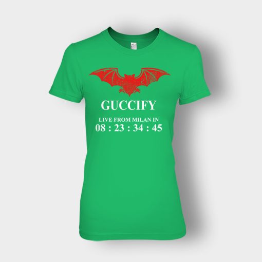 Guccify-Live-From-Milan-Inspired-Ladies-T-Shirt-Irish-Green