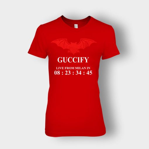 Guccify-Live-From-Milan-Inspired-Ladies-T-Shirt-Red