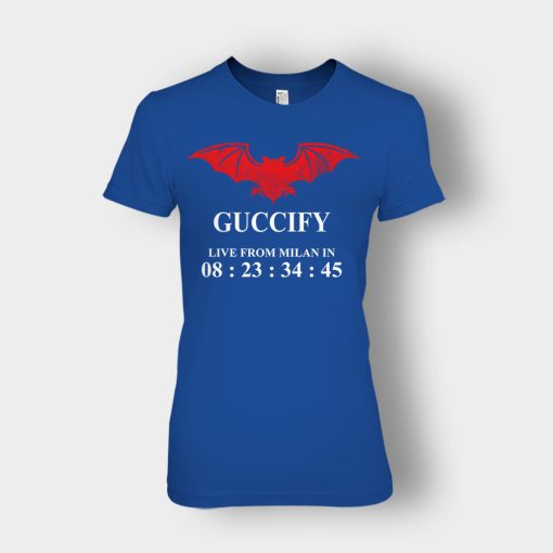 Guccify-Live-From-Milan-Inspired-Ladies-T-Shirt-Royal