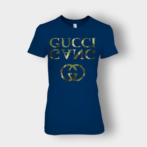 Hip-Hop-Fashion-Camo-Gucci-Gang-Lil-Pump-Ladies-T-Shirt-Navy