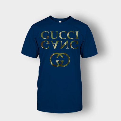 Hip-Hop-Fashion-Camo-Gucci-Gang-Lil-Pump-Unisex-T-Shirt-Navy