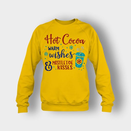 Hot-Cocoa-Warm-Wishes-and-Mistletoe-Kisses-Disney-Inspired-Crewneck-Sweatshirt-Gold