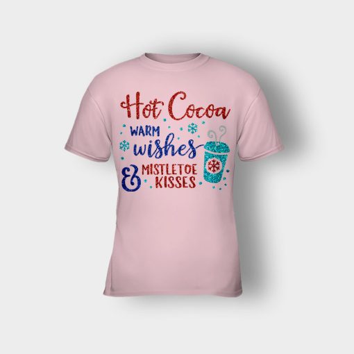 Hot-Cocoa-Warm-Wishes-and-Mistletoe-Kisses-Disney-Inspired-Kids-T-Shirt-Light-Pink