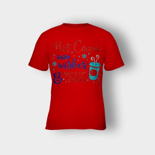Hot-Cocoa-Warm-Wishes-and-Mistletoe-Kisses-Disney-Inspired-Kids-T-Shirt-Red