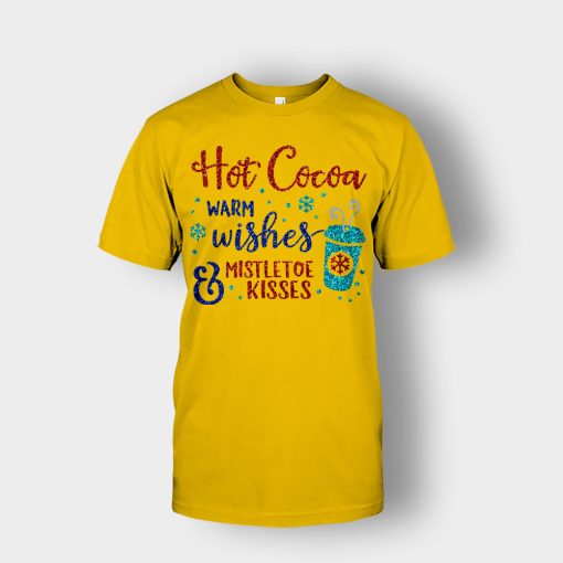 Hot-Cocoa-Warm-Wishes-and-Mistletoe-Kisses-Disney-Inspired-Unisex-T-Shirt-Gold
