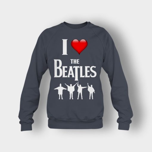 I-love-the-Beatles-Crewneck-Sweatshirt-Dark-Heather