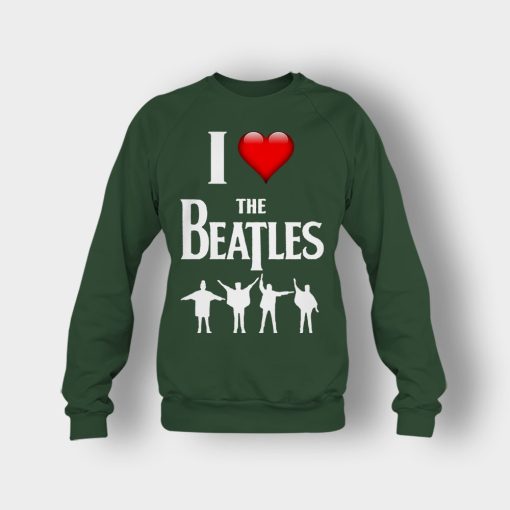 I-love-the-Beatles-Crewneck-Sweatshirt-Forest