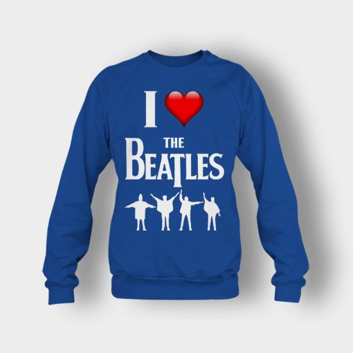 I-love-the-Beatles-Crewneck-Sweatshirt-Royal