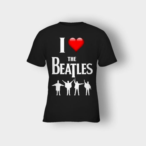 I-love-the-Beatles-Kids-T-Shirt-Black