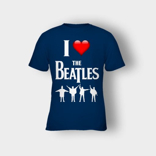 I-love-the-Beatles-Kids-T-Shirt-Navy