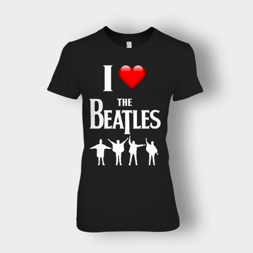 I-love-the-Beatles-Ladies-T-Shirt-Black