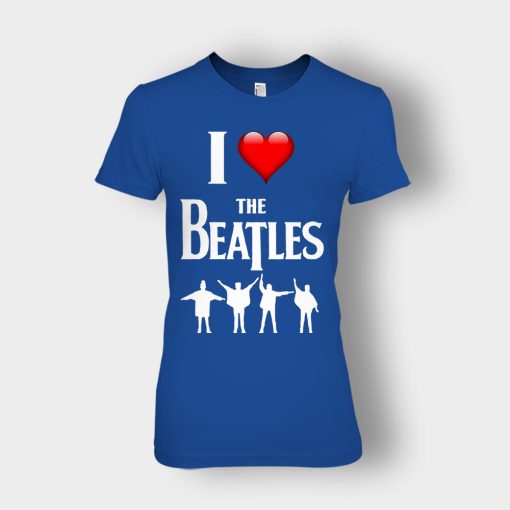 I-love-the-Beatles-Ladies-T-Shirt-Royal