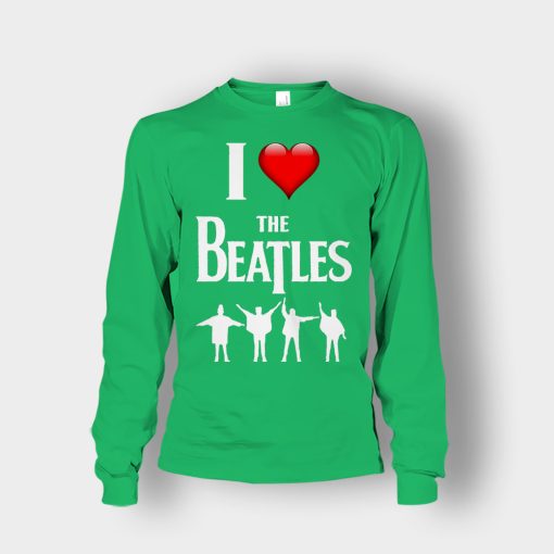 I-love-the-Beatles-Unisex-Long-Sleeve-Irish-Green