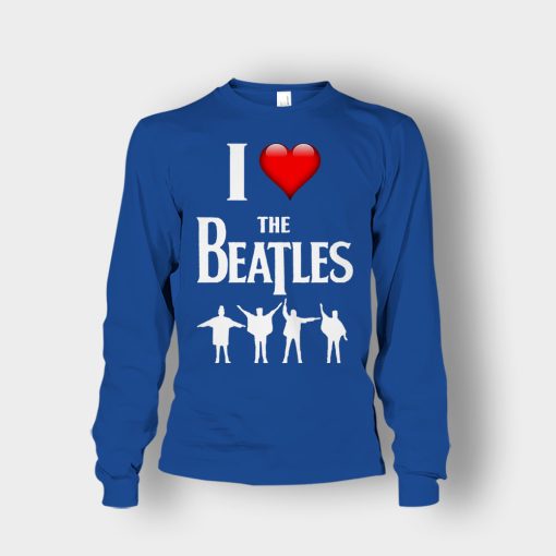 I-love-the-Beatles-Unisex-Long-Sleeve-Royal