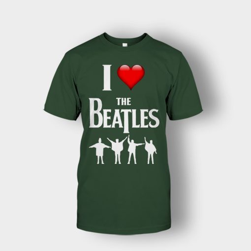 I-love-the-Beatles-Unisex-T-Shirt-Forest