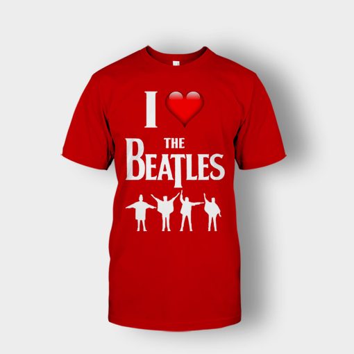 I-love-the-Beatles-Unisex-T-Shirt-Red