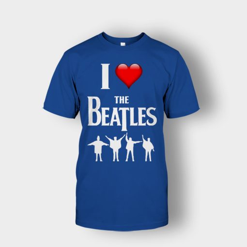 I-love-the-Beatles-Unisex-T-Shirt-Royal